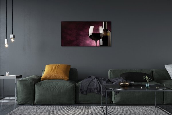 Obraz canvas Fľaša a pohár FINA 100x50 cm