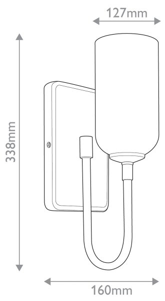 Kichler KL-SOLIA-1W-CPZB - LED kúpeľňové svietidlo SOLIA 1xG9/3W/230V IP44 zlaté
