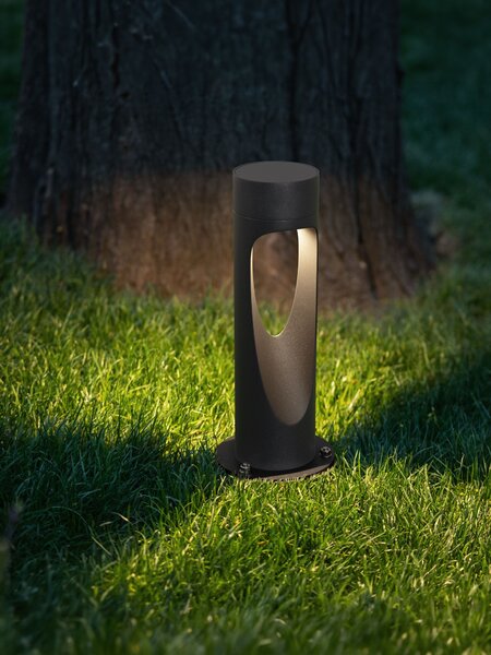 Vonkajšia stojaca lampa Row antracitová 7 W – Sivá
