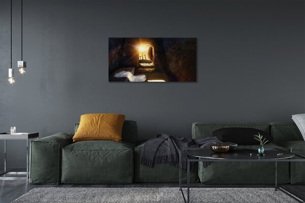 Obraz na plátne Cave krížia slnko 100x50 cm