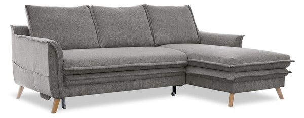 Sivá rozkladacia rohová pohovka (pravý roh) Charming Charlie – Miuform