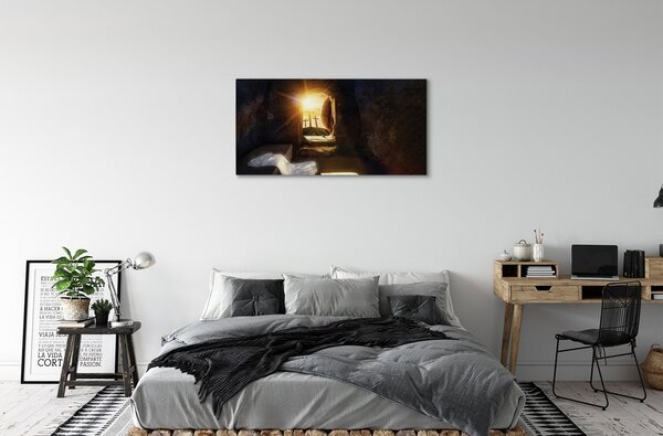 Obraz na plátne Cave krížia slnko 100x50 cm