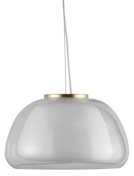 Nordlux - Závesné svietidlo na lanku JELLY 1xE27/40W/230V biela/číra pr. 39 cm