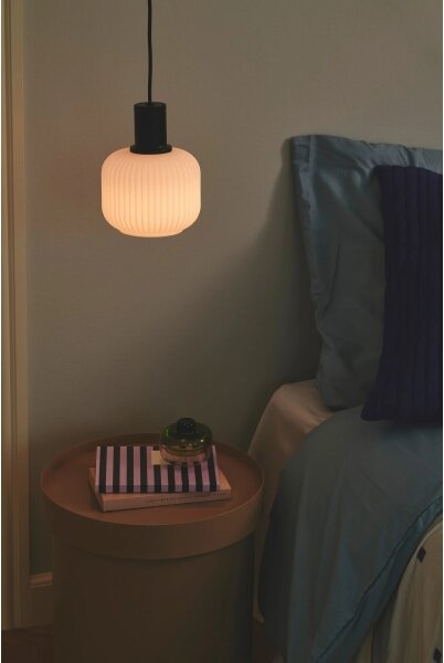 Nordlux - Závesné svietidlo MILFORD na lanku 1xE27/40W/230V čierne