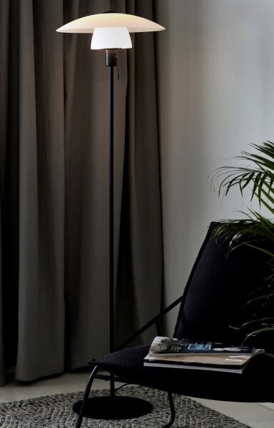 Nordlux - Stojacia lampa VERONA 1xE27/40W/230V čierna 150 cm