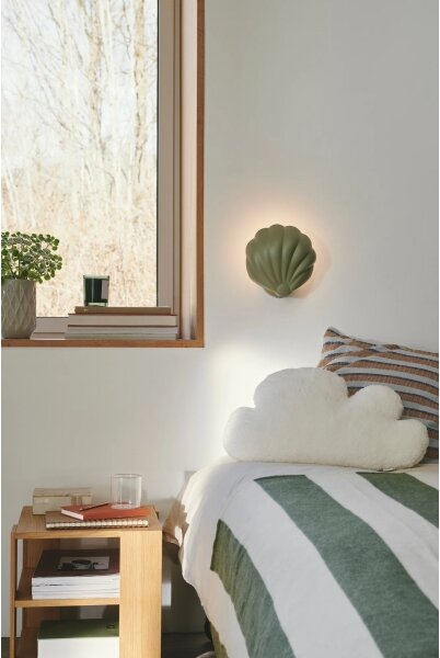 Nordlux - Nástenné svietidlo KONCHI 1xE14/25W/230V zelená