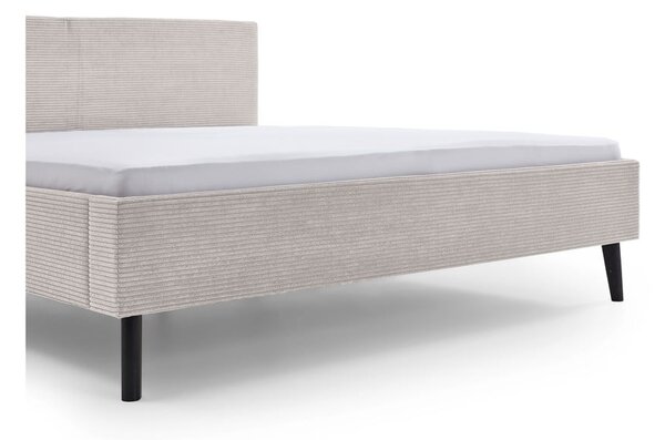 Béžová čalúnená dvojlôžková posteľ bez roštu 180x200 cm Avola – Meise Möbel