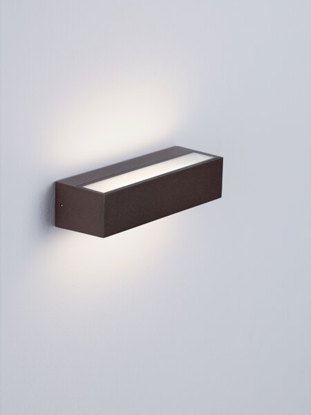 Vonkajšie nástenné svietidlo Lane kortenové 21 W – Hnedá
