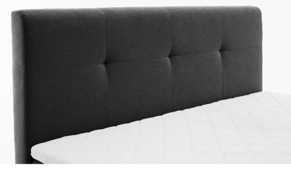 Antracitová boxspring posteľ 180x200 cm Stockholm – Meise Möbel