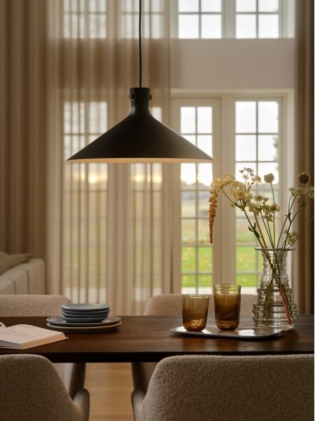 Nordlux - Luster na lanku DORINA 1xE27/60W/230V čierny pr. 45 cm