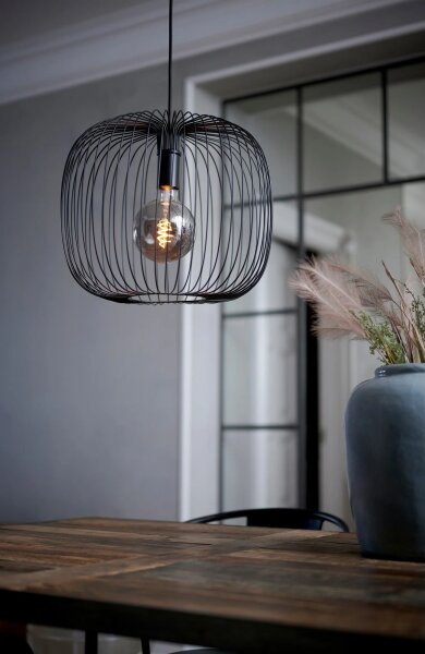 Nordlux - Luster na lanku BERONI 1xE27/60W/230V čierny pr. 40 cm