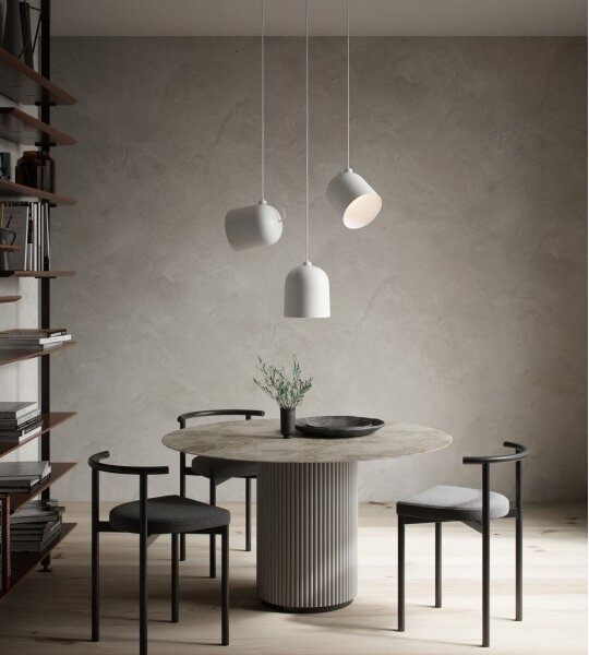 DFTP by Nordlux - Závesný luster ANGLE na lankách 1xE27/25W/230V biely