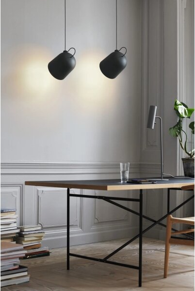 DFTP by Nordlux - Závesný luster na lanku ANGLE 1xE27/25W/230V čierna