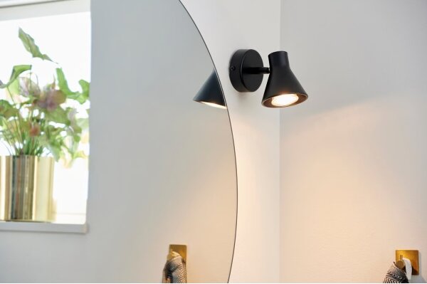 Nordlux - Nástenné svietidlo EIK 1xGU10/35W/230V čierne