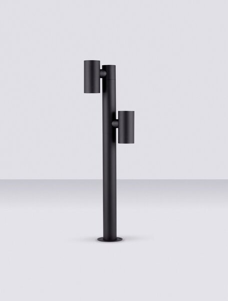 Vonkajšia stojaca lampa Pec pieskovo čierna 13 W
