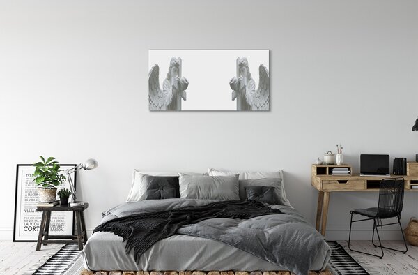 Obraz na plátne modlitebné anjeli 100x50 cm