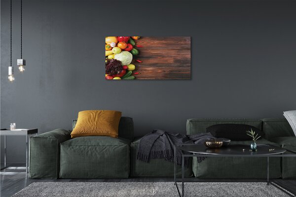 Obraz canvas Kukurica korenie kapusta 100x50 cm