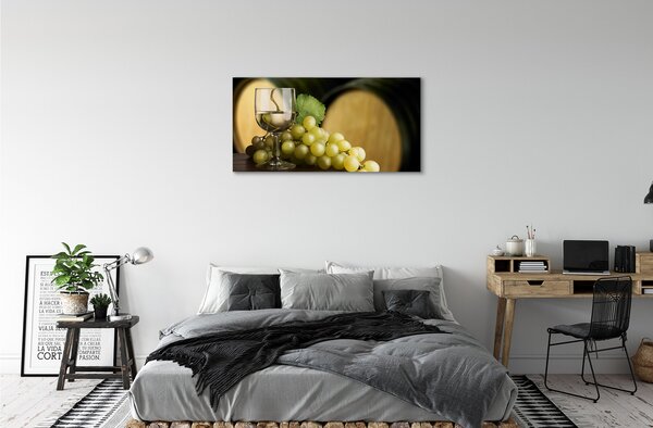 Obraz canvas Poháre hroznového suda 100x50 cm