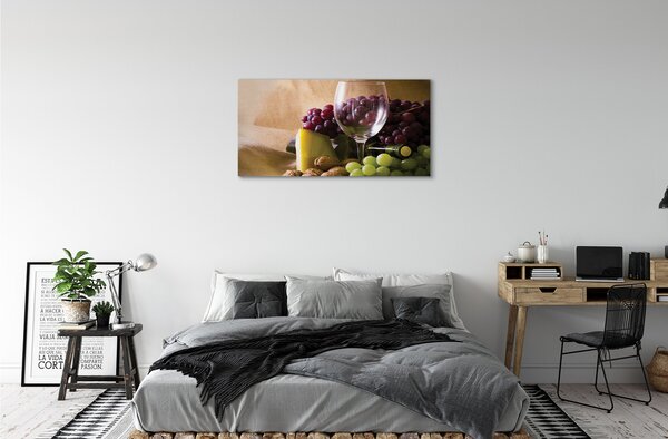 Obraz canvas Hrozno prázdnu pohár 100x50 cm