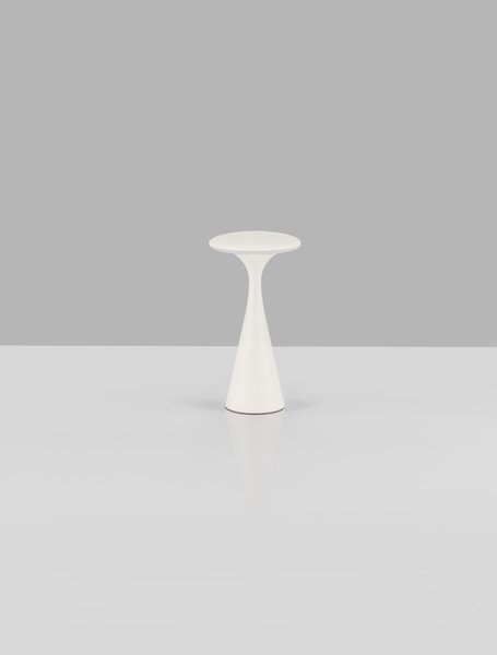 Vonkajšia stolová lampa Grigio pieskovo biela 2 W