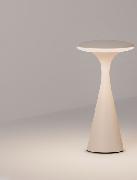 Vonkajšia stolová lampa Grigio piesková 2 W