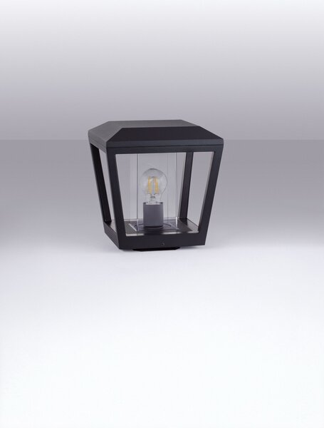 Vonkajšia stojaca lampa Opu tmavo antracitová 12 W – Sivá