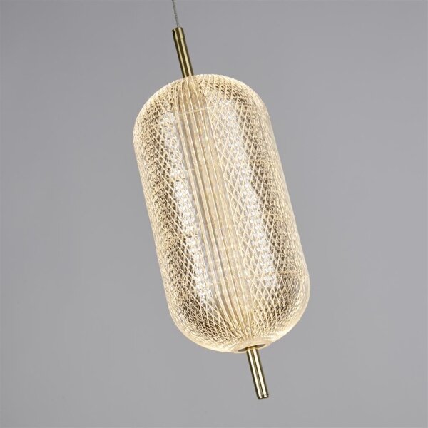 Searchlight 28803SB - LED luster na lanku CAPSULE LED/19W/230V
