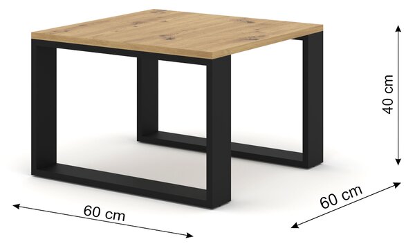 NovýNábytok.sk Set konferenčných stolíkov Nulakka (dub artisan + čierna). Vlastná spoľahlivá doprava až k Vám domov. 1124967