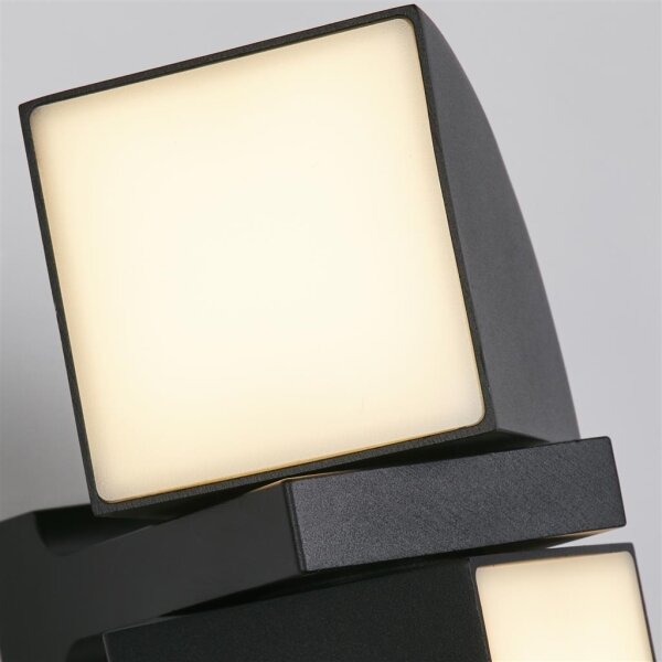 Searchlight 36150BK - LED vonkajšie nástenné svietidlo DAKOTA 2xLED/4W/230V IP44
