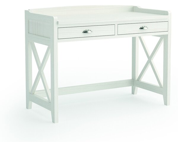 Estila Elegantný moderný kancelársky stolík Verona z masívu s dvomi zásuvkami 110cm