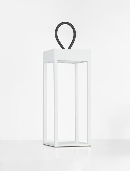 Vonkajšia stojaca lampa Lucia pieskovo biela 4 W