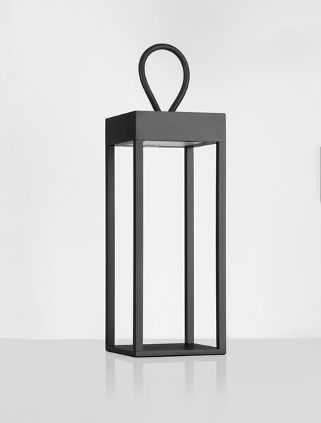 Vonkajšia stojaca lampa Lucia pieskovo čierna 4 W