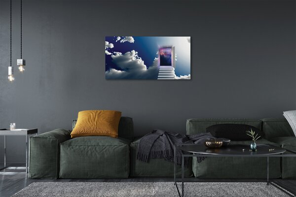 Obraz na plátne Sky schody eye 100x50 cm