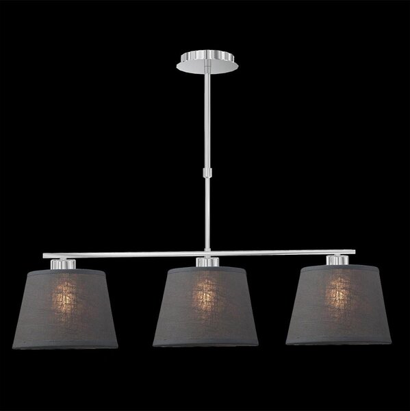 LUXERA 18067 - Luster COMBO 3xE27/60W šedá