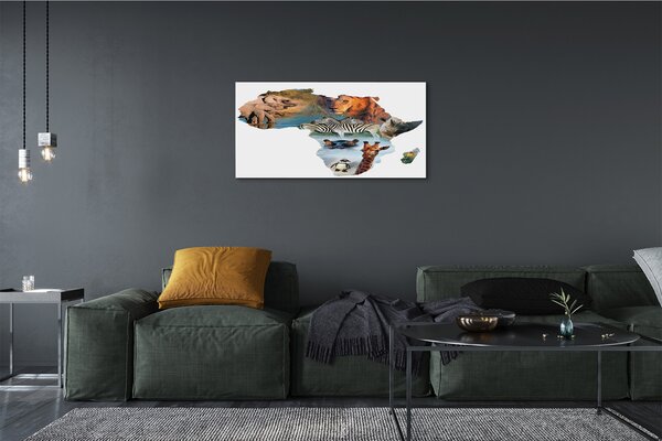 Obraz canvas Zebra žirafa tiger 100x50 cm