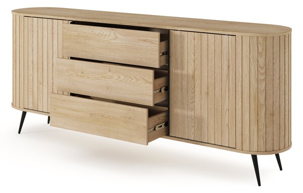 Komoda Luvio 196 cm so zásuvkami - dub cremona
