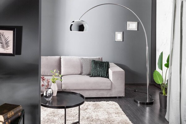 Estila Dizajnová moderná stojaca lampa Big Bow II 170-205 cm chróm