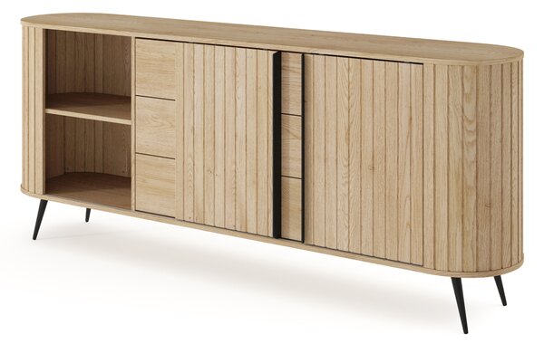 Komoda Luvio 196 cm so zásuvkami - dub cremona