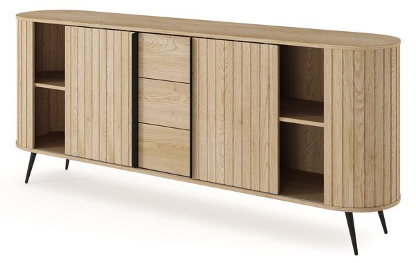Komoda Luvio 196 cm so zásuvkami - dub cremona