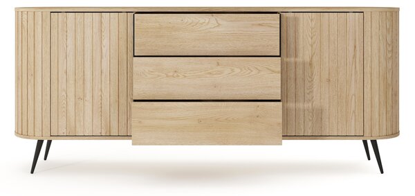 Komoda Luvio 196 cm so zásuvkami - dub cremona