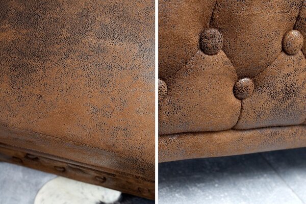 Estila Elegantné pohodlné kreslo Chesterfield