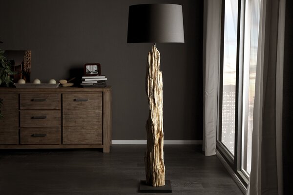 Estila Dizajnová originálna stojaca lampa Rousilique 175 cm z naplaveného dreva