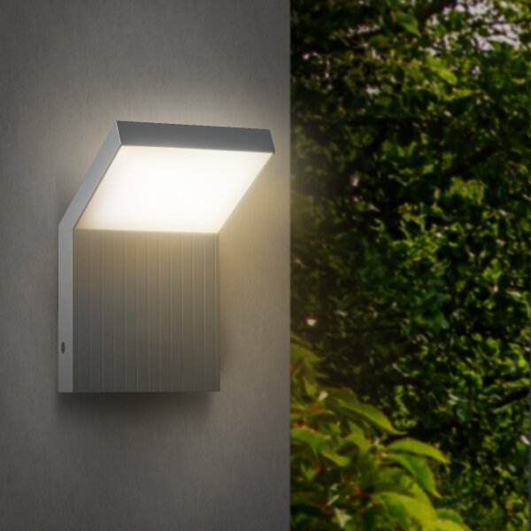 Brilagi - LED vonkajšie nástenné svietidlo RIANO LED/8W/230V strieborné IP65