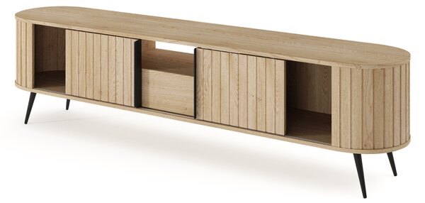 TV stolík Luvio 196 cm so zásuvkou - dub cremona
