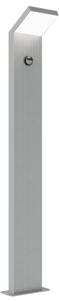 Brilagi - LED vonkajšia lampa so senzorom RIANO LED/8W/230V strieborná IP65 80 cm