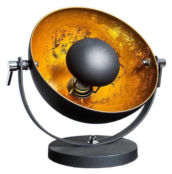 Estila Retro elegantná stolná lampa Studio 40 cm čierna/zlatá