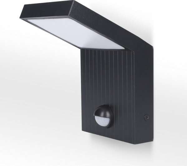 Brilagi - LED vonkajšie nástenné svietidlo so senzorom RIANO LED/8W/230V antracit