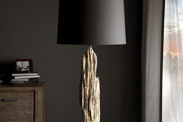 Estila Dizajnová originálna stojaca lampa Rousilique 175 cm z naplaveného dreva