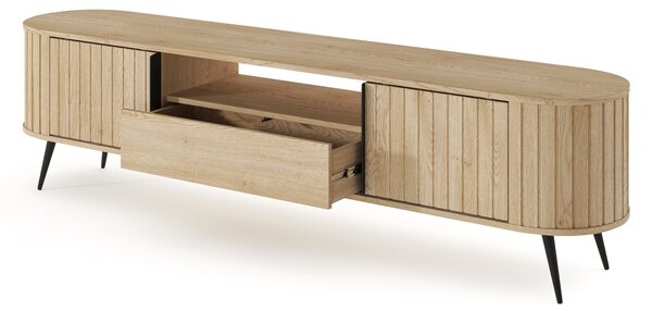 TV stolík Luvio 196 cm so zásuvkou - dub cremona