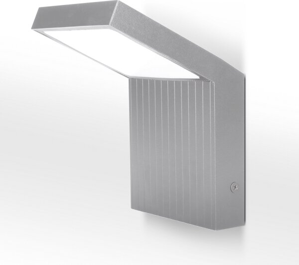 Brilagi - LED vonkajšie nástenné svietidlo RIANO LED/8W/230V strieborné IP65